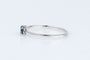 Bague Bague solitaire diamant fancy blue en or blanc 58 Facettes 53072-52-28