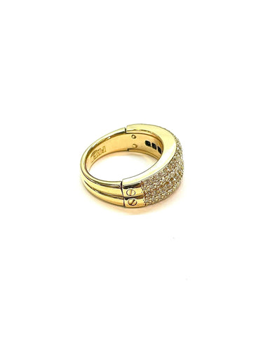 Bague Bague en or jaune 18 carats et diamants signée Fred 58 Facettes