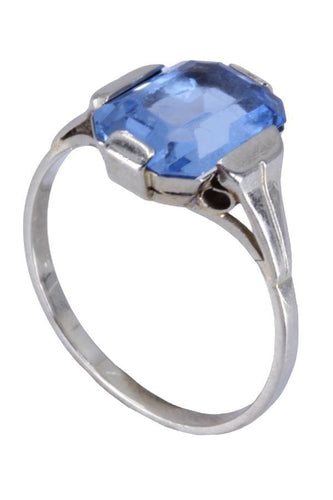 Bague 55 BAGUE TOPAZE ART DÉCO 58 Facettes 073901