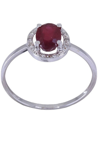 Bague 57 BAGUE RUBIS ET DIAMANTS 58 Facettes 074101