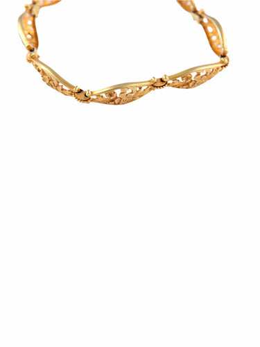 Bracelet Bracelet Or jaune Décor floral 58 Facettes