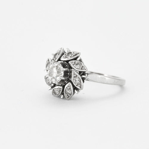 Bague 51 Bague Fleur Diamants 58 Facettes 230455
