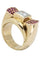 Bague BAGUE TANK RUBIS ET DIAMANTS 58 Facettes 044531