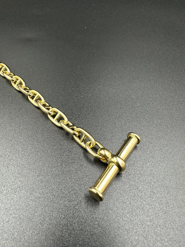 Bracelet HERMÈS - Bracelet Chaîne d’Ancre Vintage Or jaune 58 Facettes