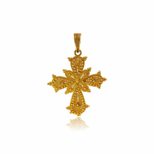 Pendentif Croix Byzantine Vintage 58 Facettes