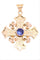 Pendentif CROIX ANCIENNE SAPHIR VIOLET 58 Facettes 046931