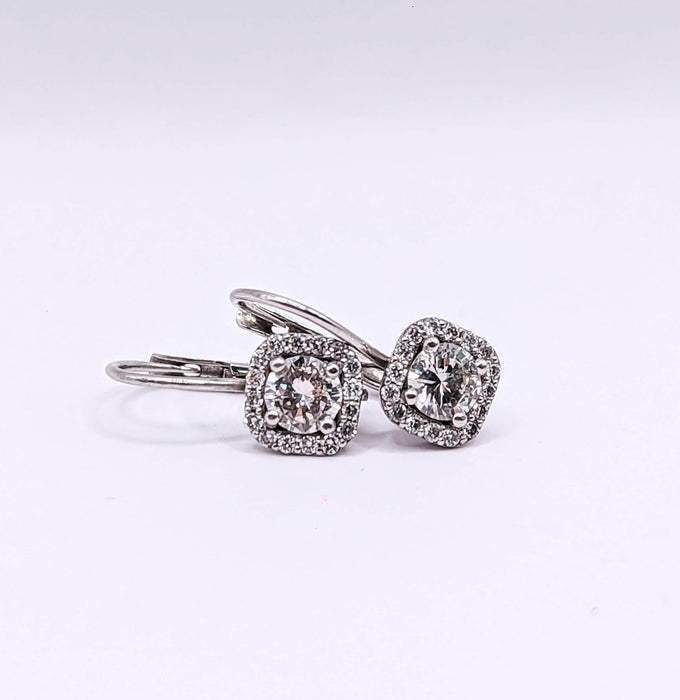 Boucles d'oreilles Dormeuses diamants 58 Facettes