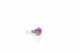 Bague 50.5 Bague Platine Saphir rose de Ceylan étoilé Diamant 58 Facettes 22508