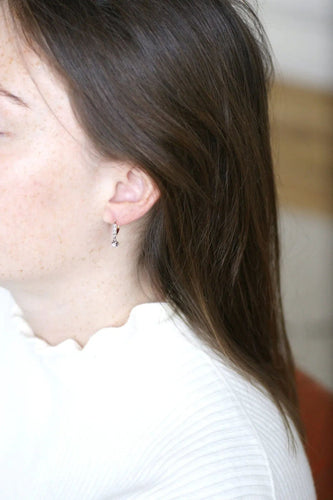 Boucles d'oreilles Dormeuses diamants pendantes 58 Facettes