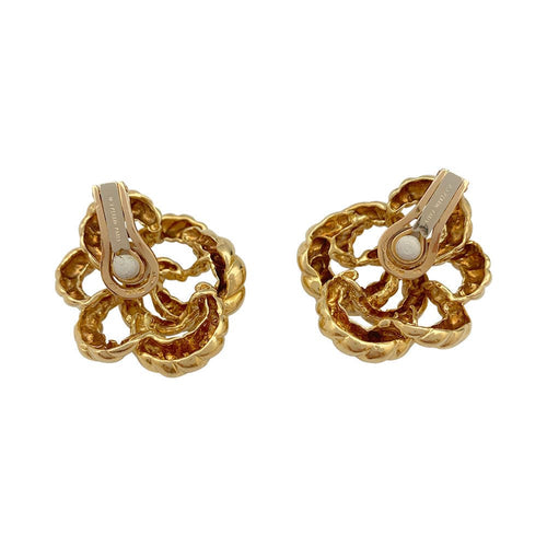 Boucles d'oreilles Boucles d'oreilles vintage O.J.Perrin, or jaune. 58 Facettes 31447