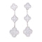 Boucles d'oreilles Boucles d'oreilles Van Cleef & Arpels "Magic Alhambra" or blanc, diamants. 58 Facettes 33549