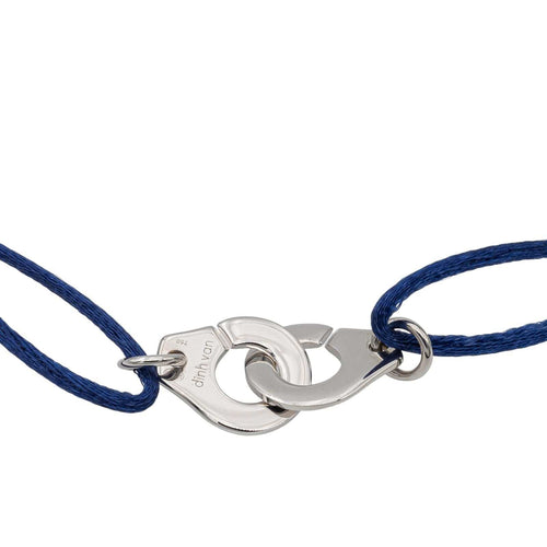 Bracelet Dinh Van Bracelet Cordon Menottes Or blanc 58 Facettes 2865694RV