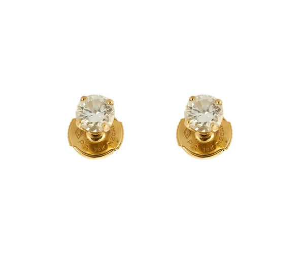 Boucles d'oreilles Puces d'oreilles Or jaune Diamants 58 Facettes BO/230022/