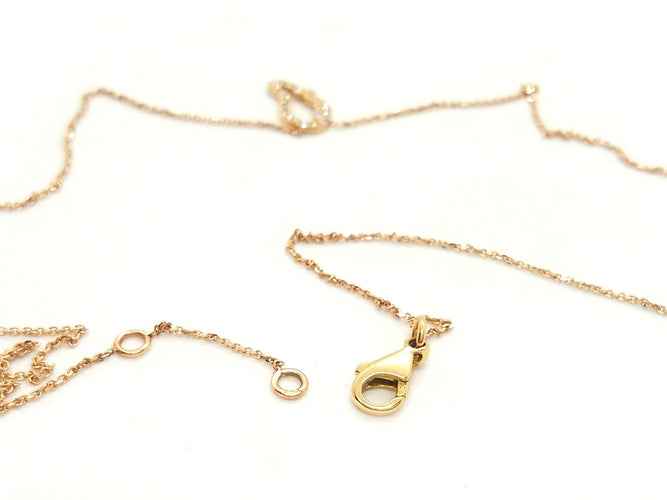 Collier Collier Aile d'ange Or rose Diamant 58 Facettes 579299RV