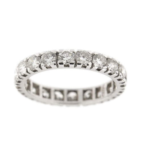 Bague 54 Alliance tour complet diamants 2,40 ct 58 Facettes 33088