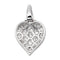 Pendentif Pendentif Coeur Or blanc Diamant 58 Facettes 2506319CN