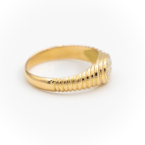 Bague 47 Bague Chevalière Or jaune Diamant 58 Facettes 1875615CN