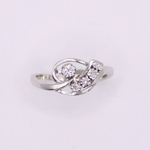 Bague Bague Vintage Diamants Or blanc 58 Facettes