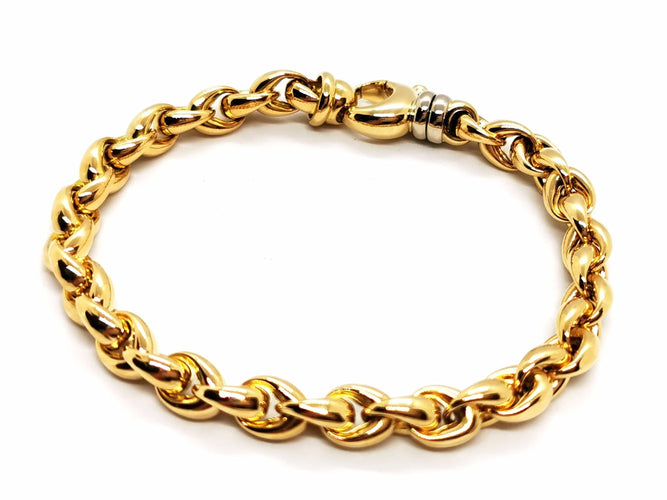 Bracelet Bracelet Maille ovale Or jaune 58 Facettes 1523670CN