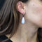 Boucles d'oreilles Boucles d'oreilles jade violet lapis lazuli et diamants 58 Facettes 22-196