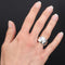 Bague 55 Bague jonc or blanc diamants 58 Facettes 21-577A