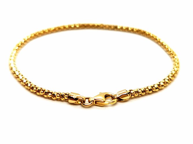 Bracelet Bracelet Maille pop corn OR Jaune 58 Facettes 1670282CN