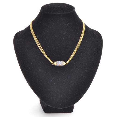 Collier Collier ancien en or et fermoir émaillé 58 Facettes 13-048