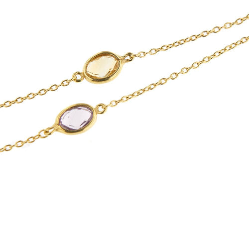 Collier Collier Or jaune Topaze Quartz 58 Facettes 34864