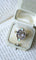 Bague 55 Bague volutes Or jaune Argent Diamants Opales 58 Facettes