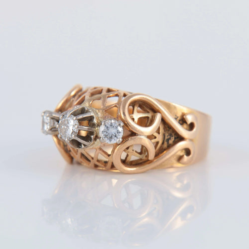 Bague Bague Vintage 1950 58 Facettes