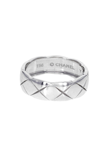 Bague 56 Bague CHANEL Coco Crush Petit Modèle en Or Blanc 750/1000 58 Facettes 62663-58602