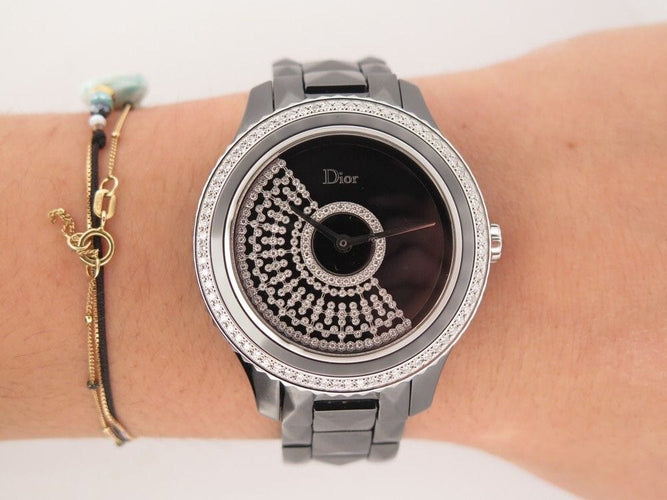 Montre montre dior viii grand bal resille diamants auto 58 Facettes 257921