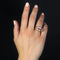Bague 55 Bague tank asymétrique diamants rubis 58 Facettes 23-194