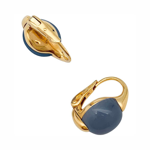 Boucles d'oreilles Boucles d'oreilles Pomellato, "Luna", or rose et calcédoine. 58 Facettes 31681