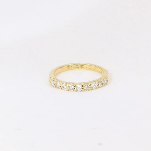 Bague 47 Demi-Alliance américaine diamants 0,36 ct 58 Facettes J102