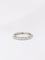 Bague Alliance américaine en or blanc et diamants 58 Facettes J69