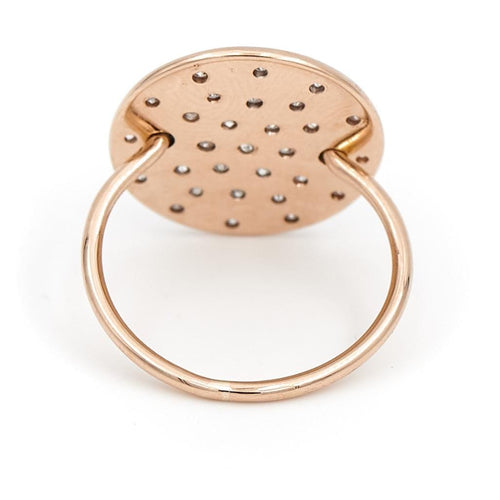 Bague 50 Ginette NY Bague Large Galaxy Or rose Diamant 58 Facettes 2246423CN
