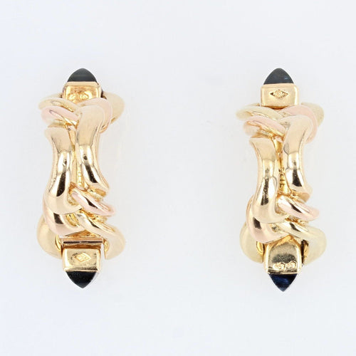 Boutons de manchette Paire de boutons de manchettes en or jaune modèle étrier 58 Facettes 21-743