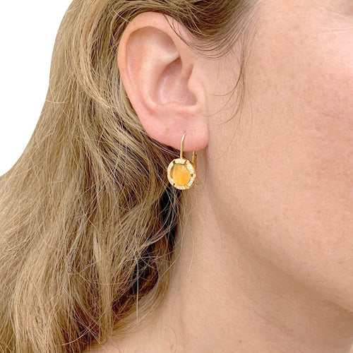 Boucles d'oreilles Boucles d'oreilles Chaumet, "Class One Croisière", or jaune, citrines, diamants. 58 Facettes 32338