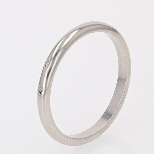 Bague 52 Alliance moderne platine 58 Facettes 18-023