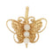 Pendentif Pendentif papillon or jaune et perles 58 Facettes CVP40