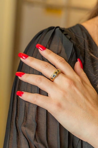 Bague 55 Bague Or jaune Saphir 58 Facettes 2699593CN