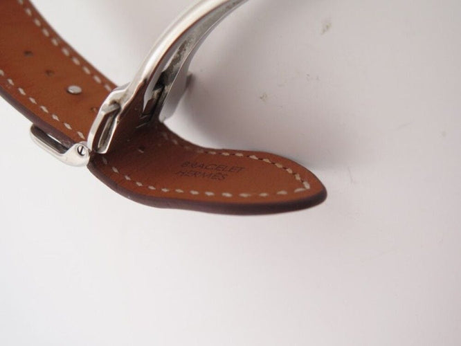 Montre montre HERMES arceau chronographe 43 mm automatique acier palladie 58 Facettes 254421