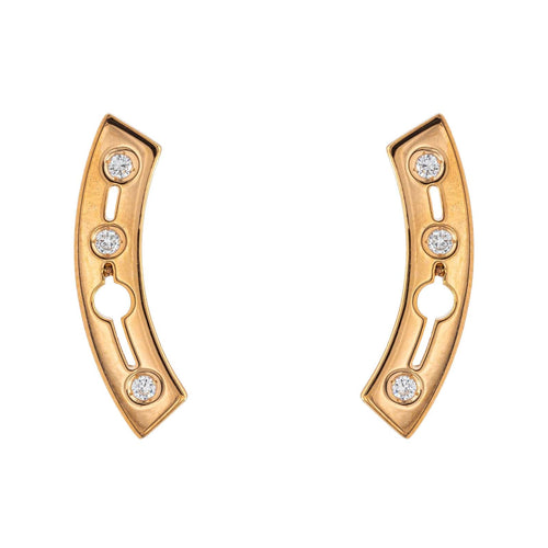 Boucles d'oreilles Dinh Van Boucles d'oreilles Pulse Or rose Diamant 58 Facettes 2558312CN