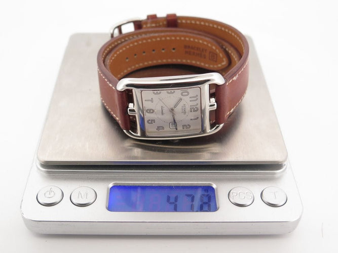 Montre vintage montre HERMES cape cod double tour cc1.710 40 mm acier automatique 58 Facettes 253605