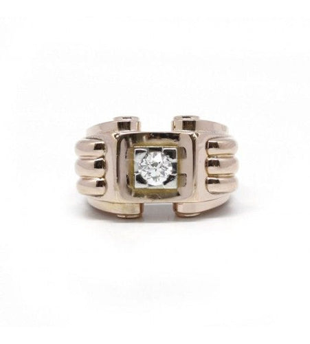 Bague 52 / Jaune / Or 750‰ Bague Tank Diamant 58 Facettes 230043SP