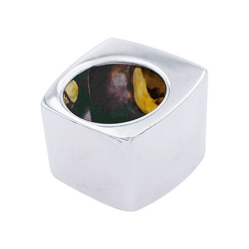 Bague 49 Bague vintage or blanc, or jaune et citrine. 58 Facettes 32494