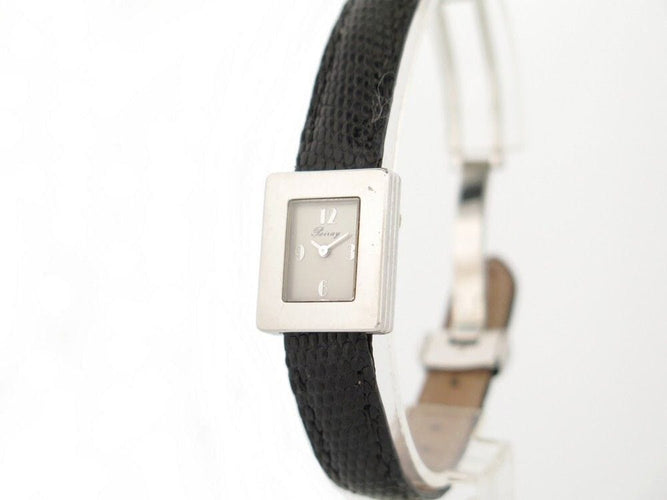 Montre montre POIRAY ma premiere mini acier 21mm bracelet en lezard quartz 58 Facettes 253055