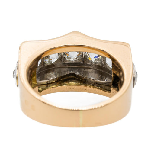 Bague 47 Bague Tank Or jaune Diamant 58 Facettes 2560533CN