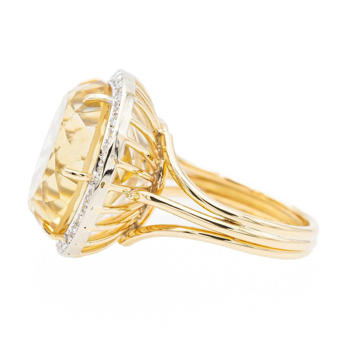 Bague 62 Bague Cocktail Or jaune Citrine 58 Facettes 2441316CN